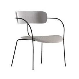 Metal handle chair